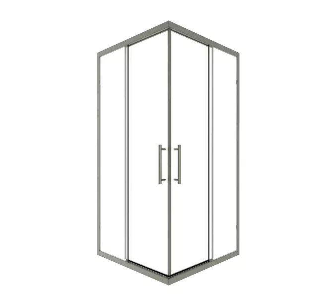 Timo Душевой угол TKSS-90-100/13C-8, раздвиж , проф никель, стекло проз 8 мм, Цвет профиля: Серый, Выбрать размер: 90х90, изображение 3