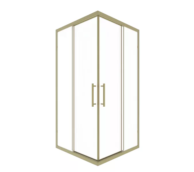 Timo Душевой угол TKSS-90-100/17C-8, раздвиж ,проф мат золото, стекло проз 8 мм, Цвет профиля: Золото, Выбрать размер: 90х90, изображение 3