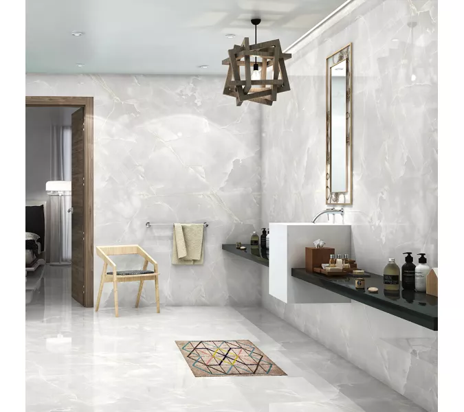 Керамогранит AVS White Onyx 60x120 полированный/карвинг, Внешний вид: Полированная, изображение 6