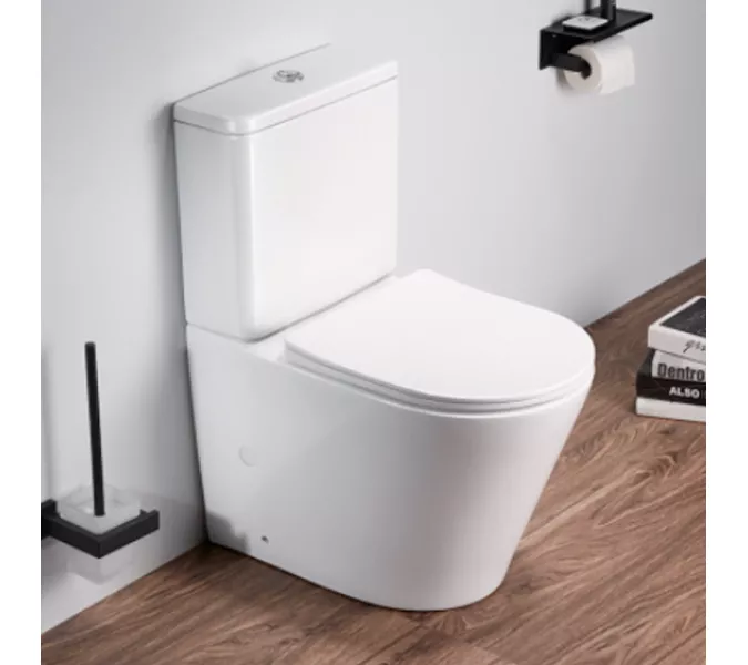 Унитаз-компакт AVS Кристалл безободковый, белый, Выбрать цвет: Белый, изображение 2