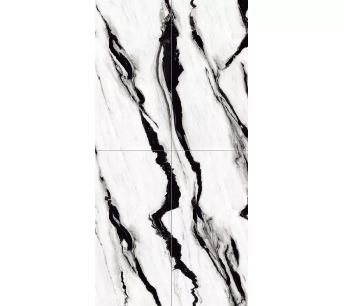 Керамогранит AVS Black Panda 60x120 полированный, изображение 2