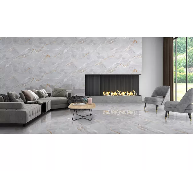 Керамогранит AVS Edonyx Grey 60x120 полированный, Выбрать цвет: Серый, изображение 2