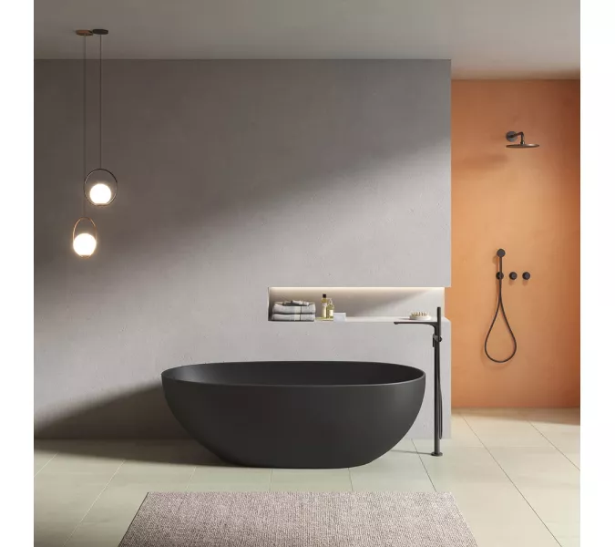 Акриловая ванна AVS Магия 180x85 черная матовая, Выбрать цвет: Черный, изображение 2