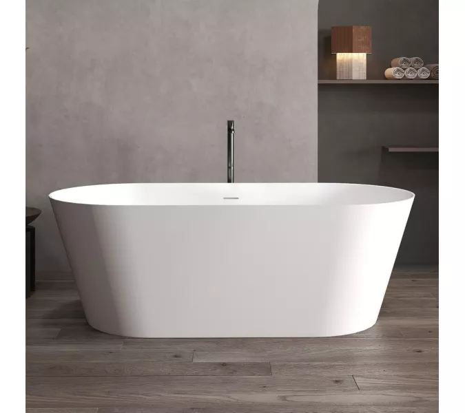 Ванна из искусственного камня ABBER Stein AS9605 белая матовая, изображение 7
