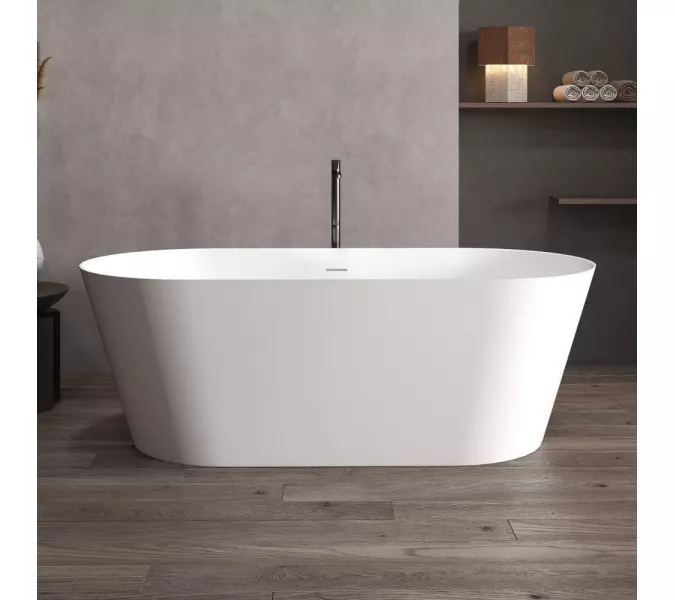 Ванна из искусственного камня ABBER Stein AS9626 белая матовая, изображение 6