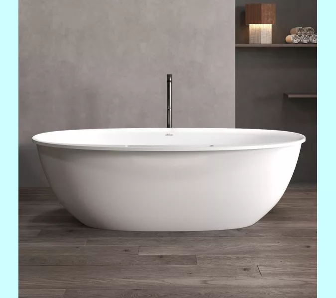 Ванна из искусственного камня ABBER Stein AS9631 белая матовая, изображение 7