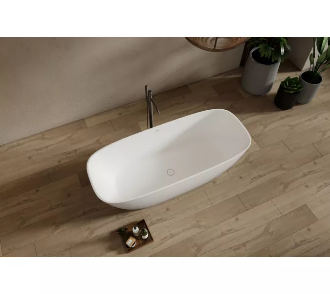 Ванна из искусственного камня ABBER Stein AS9632 белая матовая, изображение 12