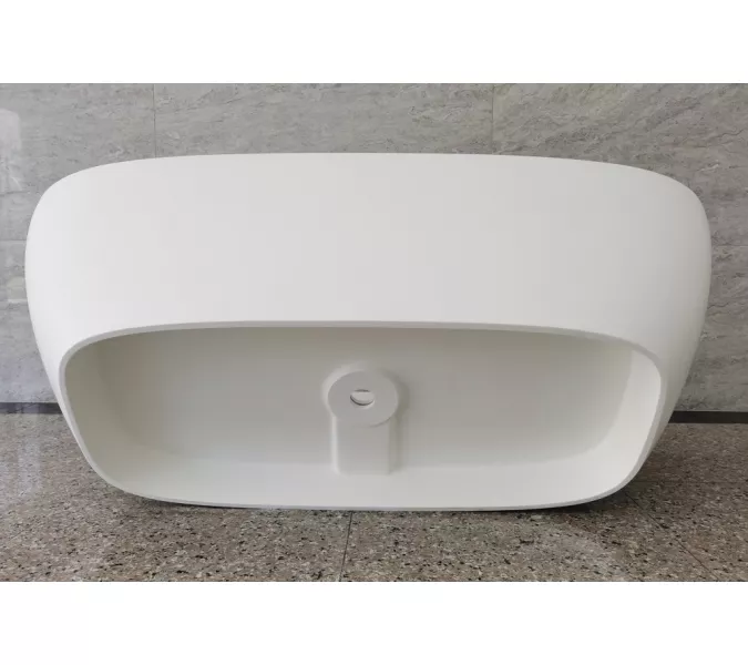 Ванна из искусственного камня ABBER Stein AS9632 белая матовая, изображение 9