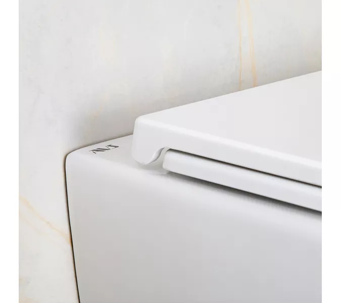 Унитаз подвесной AVS Атлант безободковый, белый, изображение 9