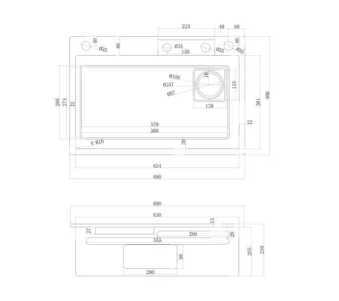 Кухонная мойка ABBER Wasser Kreis AF2194G золото матовое, Выбрать цвет: Золото, изображение 4