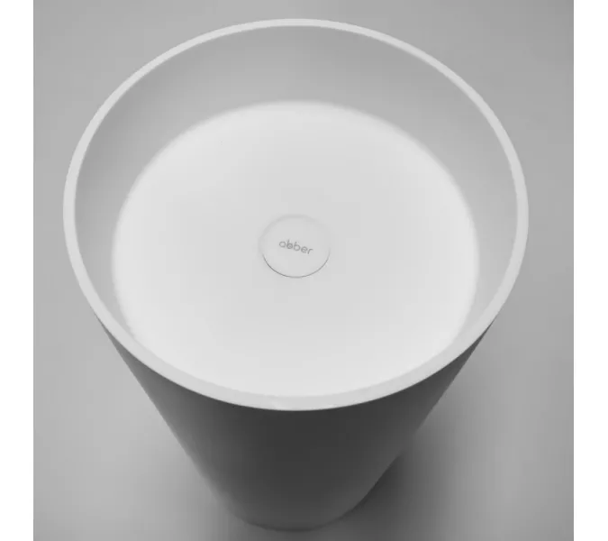 Раковина отдельностоящая ABBER Stein AS2516 белая матовая, изображение 4