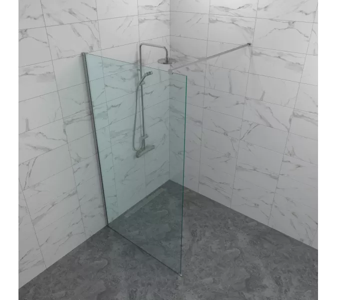 Душевая перегородка Triton Плано 80/100 Хром, Цвет профиля: Хром, Выбрать размер: 80, изображение 2