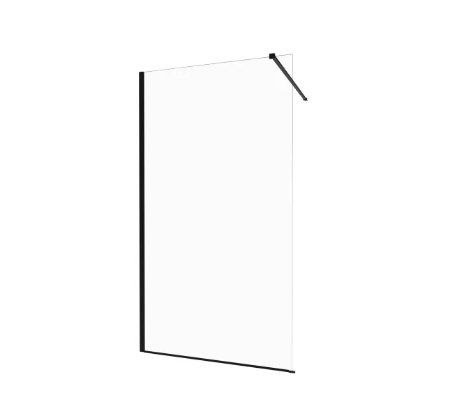 Душевая перегородка Triton Плано 80/100 Блэк, Цвет профиля: Черный, Выбрать размер: 100, изображение 3