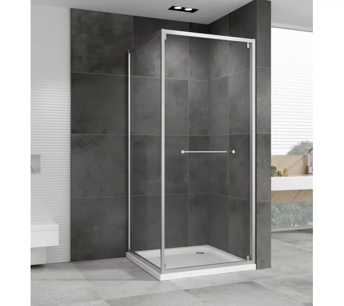 Душевой уголок ABBER Schwarzer Diamant AG0A090, Цвет профиля: Хром, Выбрать размер: 90х90, изображение 2