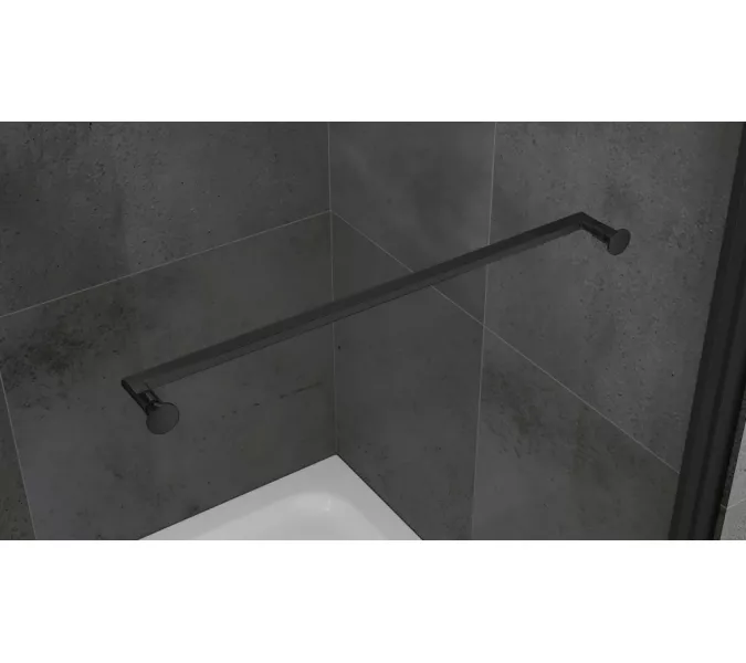 Душевой уголок ABBER Schwarzer Diamant AG0A090B, Цвет профиля: Черный, Выбрать размер: 90х90, изображение 3