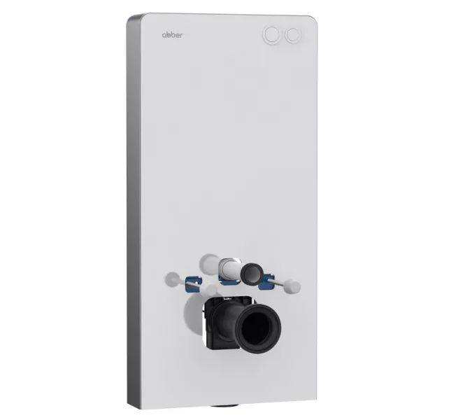 Инсталляционный модуль внешнего монтажа ABBER AC0107MW для подвесного унитаза, белый