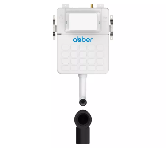 Смывной бачок скрытого монтажа ABBER AC0104 для приставного унитаза, изображение 2