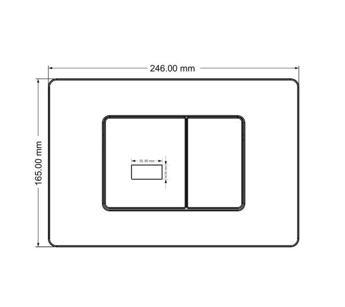 Кнопка смыва сенсорная ABBER AC0122SMW белая матовая, Выбрать цвет: Белый матовый, изображение 4