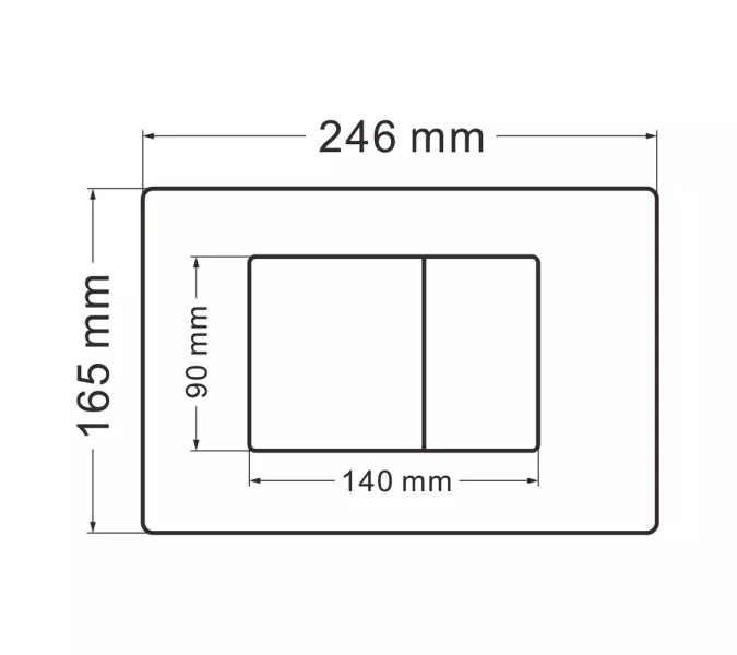 Комплект подвесной унитаз ABBER Bequem AC1100T белый с инсталляцией AC0105 и кнопкой хром, Цвет кнопки: Хром, Выбрать цвет: Белый, Внешний вид: квадратная кнопка, изображение 7