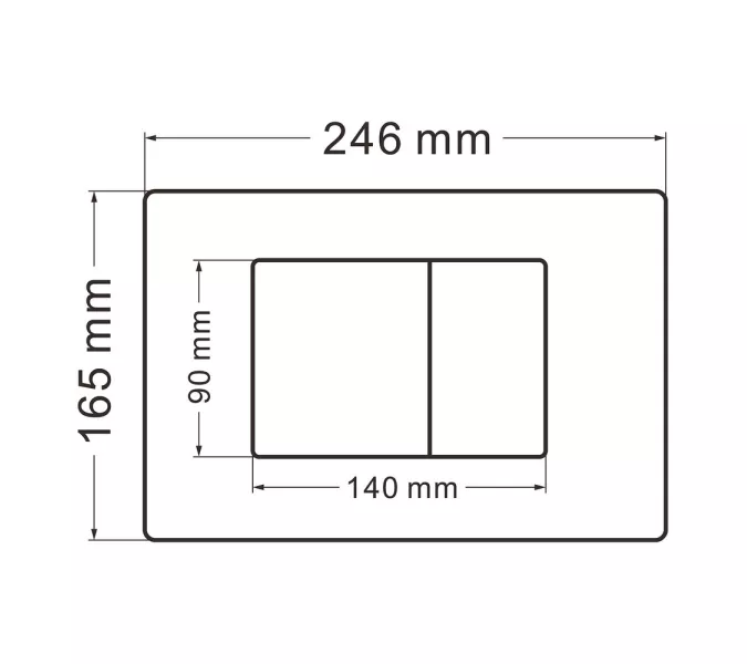 Комплект подвесной унитаз ABBER Rechteck AC1201 белый с инсталляцией AC0105 и кнопкой белая матовая, Цвет кнопки: Белый, Выбрать цвет: Белый, Внешний вид: квадратная кнопка, изображение 7