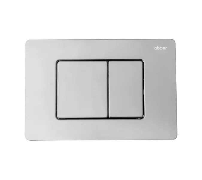 Комплект подвесной унитаз ABBER Rechteck AC1201MB черный матовый с инсталляцией AC0105 и кнопкой хром, Цвет кнопки: Хром, Выбрать цвет: Черный, Внешний вид: квадратная кнопка, изображение 5