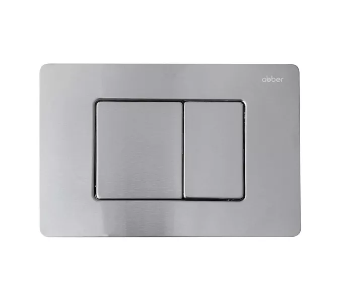 Комплект подвесной унитаз ABBER Rechteck AC1201MB черный матовый с инсталляцией AC0105 и кнопкой матовый хром, Цвет кнопки: Матовый хром, Выбрать цвет: Черный, Внешний вид: квадратная кнопка, изображение 7