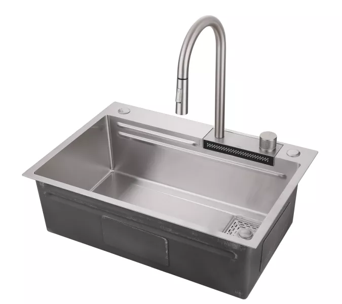 Кухонная мойка ABBER Wasser Kreis AF2194SP сатин, Выбрать цвет: Сатин, изображение 2