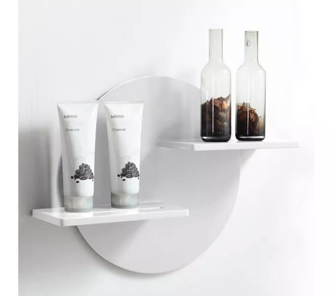 Полочка для ванной комнаты ABBER Stein AS1656 белая матовая