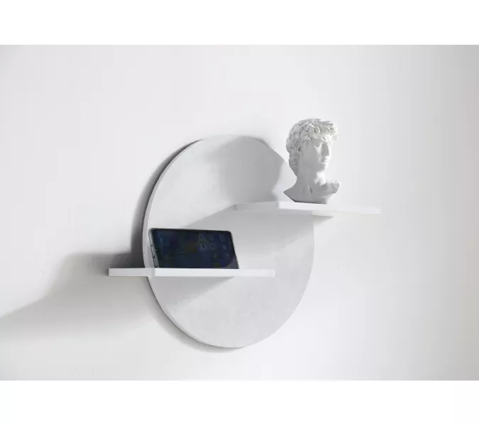 Полочка для ванной комнаты ABBER Stein AS1656 белая матовая, изображение 2