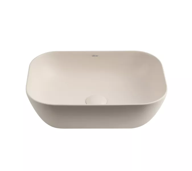 Раковина накладная ABBER Rechteck AC2200MBE светло-бежевая матовая, Выбрать цвет: Светло-бежевый матовый, изображение 2
