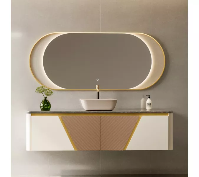 Раковина накладная ABBER Rechteck AC2200MBE светло-бежевая матовая, Выбрать цвет: Светло-бежевый матовый, изображение 4