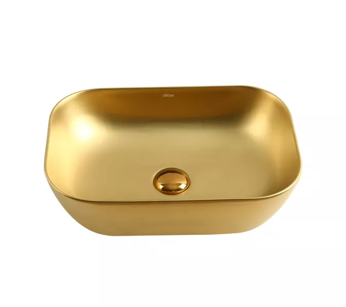 Раковина накладная ABBER Rechteck AC2200MMG золото матовое, Выбрать цвет: Золото матовое, изображение 2