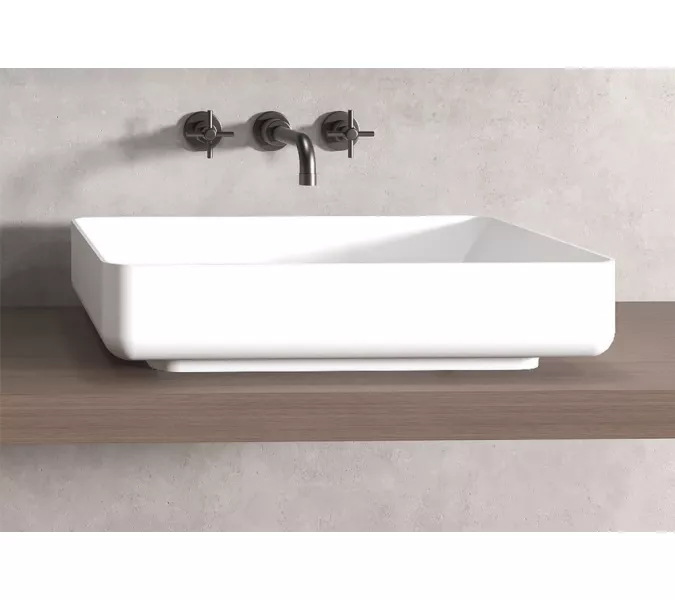 Раковина накладная ABBER Stein AS2629 белая матовая