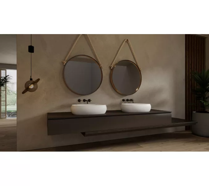 Раковина накладная ABBER Stein AS2632 белая матовая, изображение 3