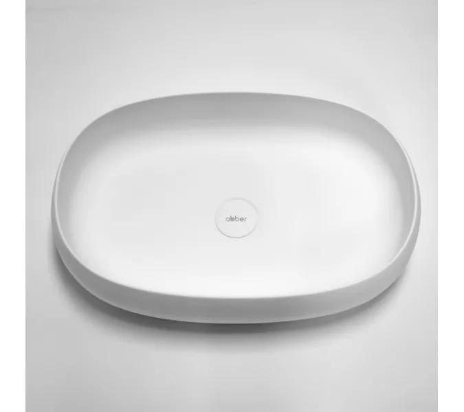 Раковина накладная ABBER Stein AS2632 белая матовая, изображение 4