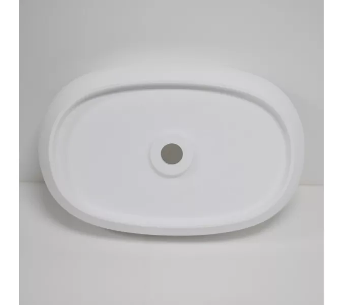Раковина накладная ABBER Stein AS2632 белая матовая, изображение 5