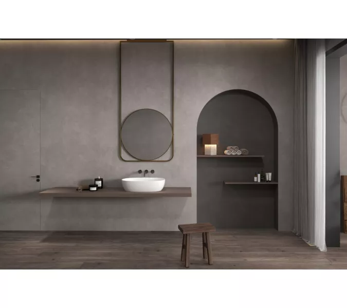 Раковина накладная ABBER Stein AS2633 белая матовая, изображение 3