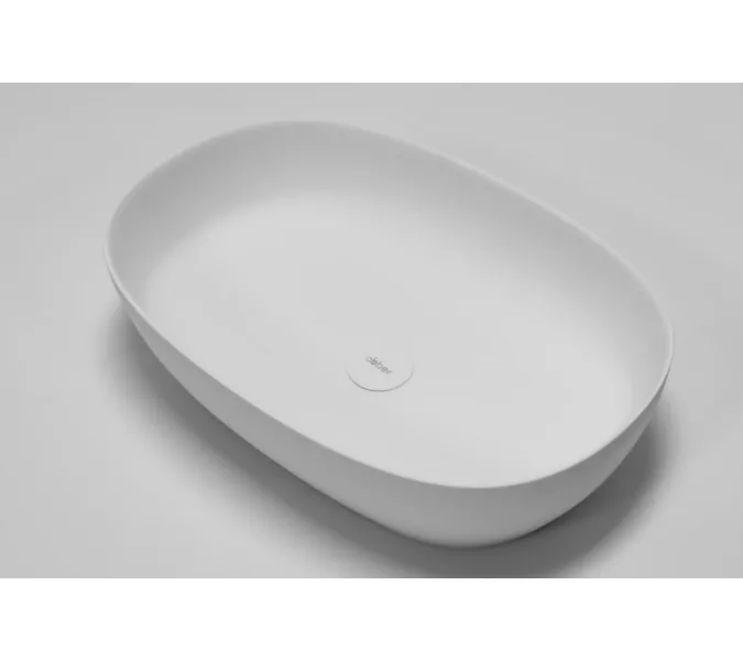 Раковина накладная ABBER Stein AS2633 белая матовая, изображение 4