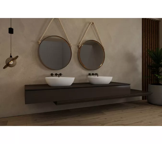 Раковина накладная ABBER Stein AS2636 белая матовая, изображение 2