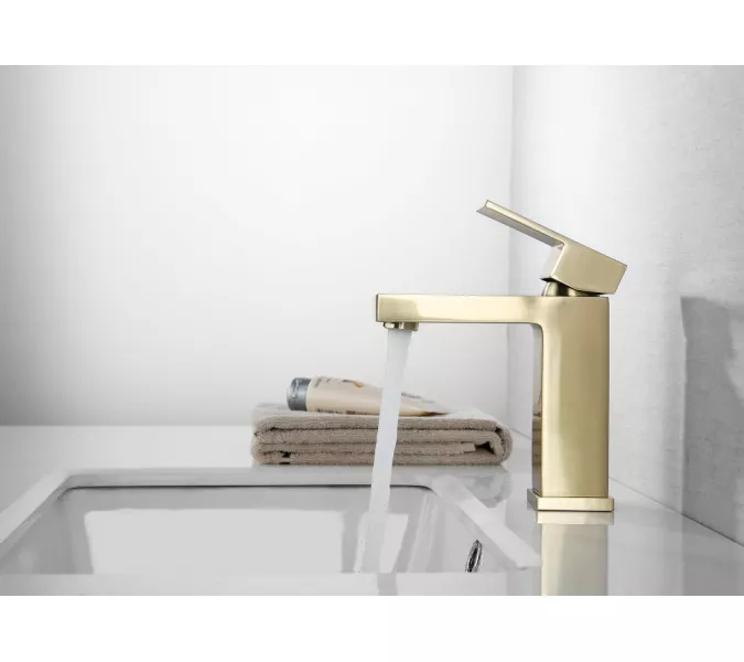 Смеситель ABBER Daheim AF8210G для раковины, золото матовое, Выбрать цвет: Золото матовое, изображение 2