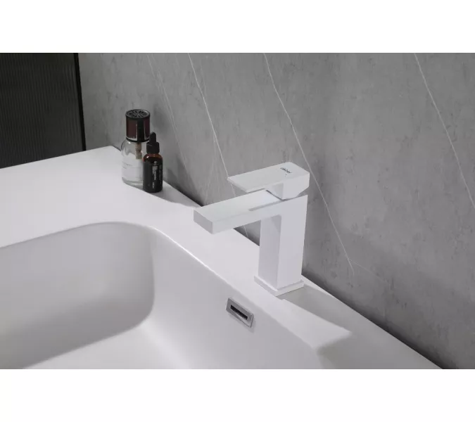 Смеситель ABBER Daheim AF8210W для раковины, белый матовый, Выбрать цвет: Белый матовый, изображение 2