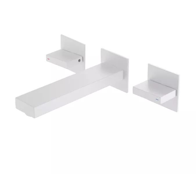 Смеситель ABBER Daheim AF82122W для раковины скрытого монтажа, белый матовый, Выбрать цвет: Белый матовый