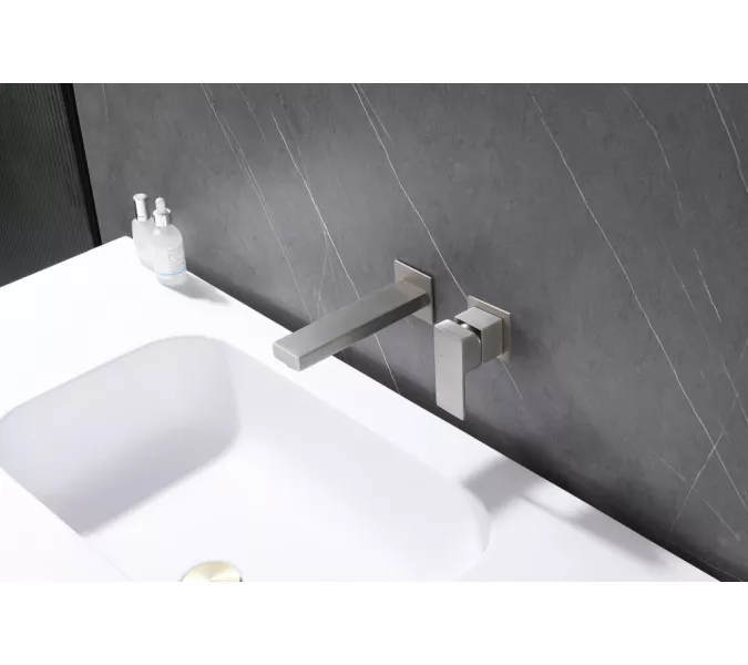 Смеситель ABBER Daheim AF8212SP для раковины скрытого монтажа, сатин, Выбрать цвет: Сатин, изображение 2