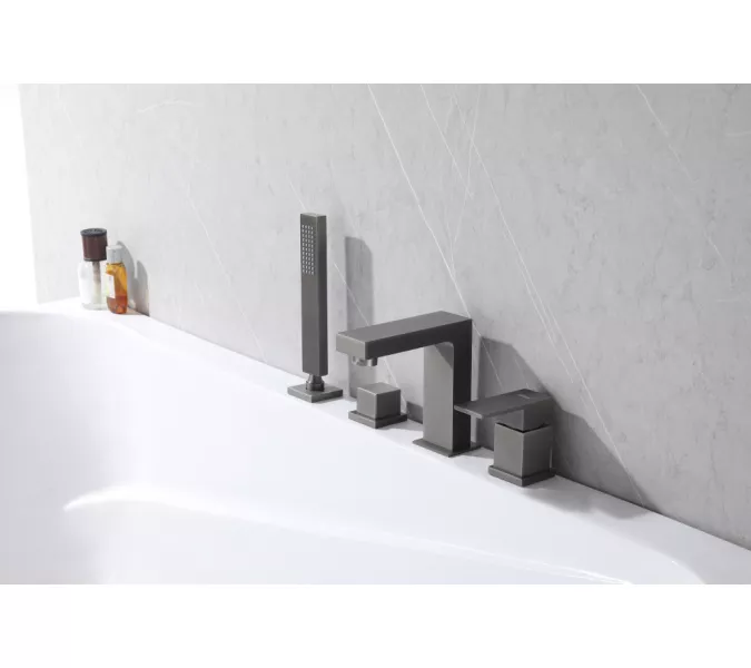 Смеситель ABBER Daheim AF8213NG на борт ванны, никель, Выбрать цвет: Никель, изображение 2