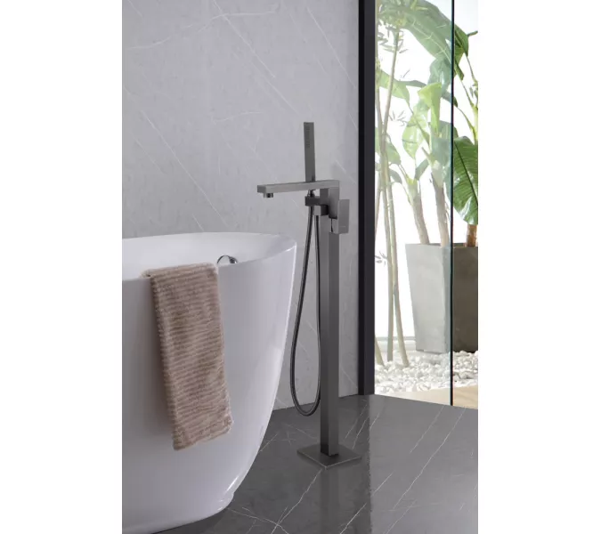 Смеситель ABBER Daheim AF8215NG напольный, никель, Выбрать цвет: Никель, изображение 2