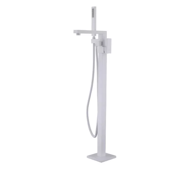 Смеситель ABBER Daheim AF8215W напольный, белый матовый, Выбрать цвет: Белый матовый