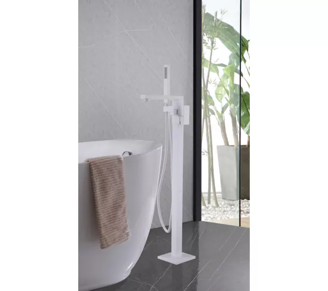 Смеситель ABBER Daheim AF8215W напольный, белый матовый, Выбрать цвет: Белый матовый, изображение 2