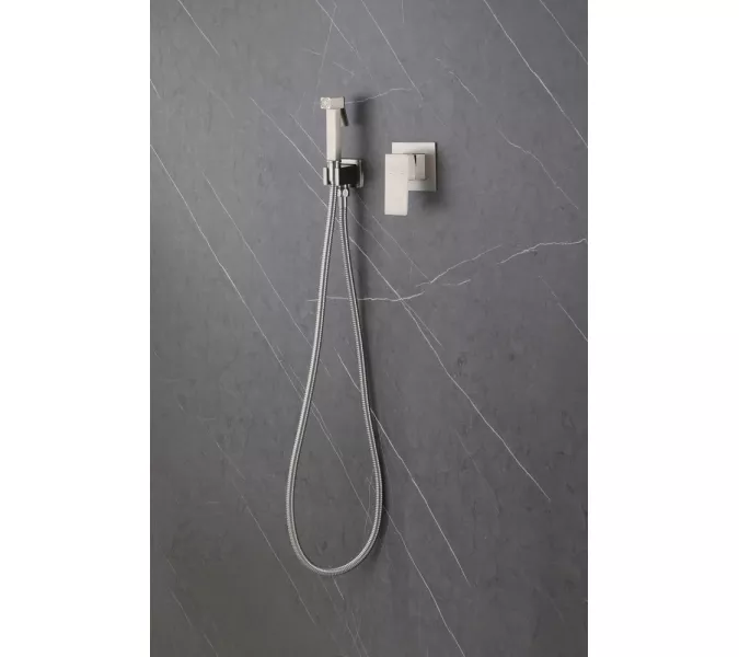 Смеситель ABBER Daheim AF8225SP с гигиеническим душем, сатин, Выбрать цвет: Сатин, изображение 3