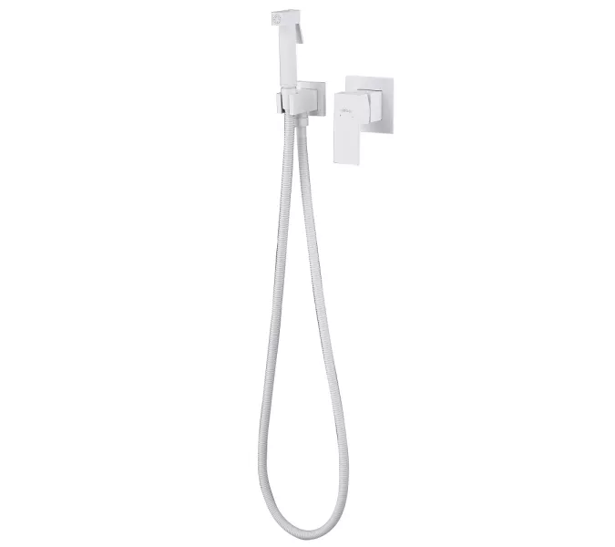 Смеситель ABBER Daheim AF8225W с гигиеническим душем, белый матовый, Выбрать цвет: Белый матовый, изображение 2