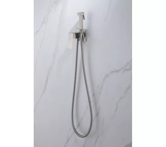 Смеситель ABBER Daheim AF8226SP с гигиеническим душем, сатин, Выбрать цвет: Сатин, изображение 3